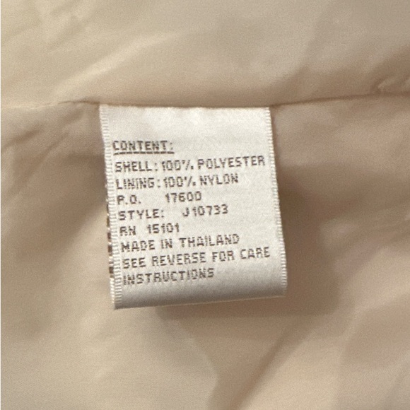 Jones New York Ladies Large Pale Yellow Lined Rain Jacket - Picture 7 of 7